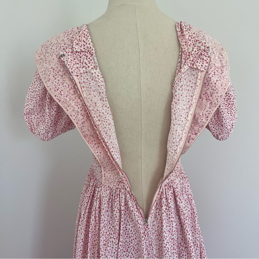Vintage Puff Sleeve Prairie Dress XS - Picture 9 of 13